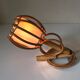 Rattan wall lamp vintage design 60 s