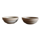 Set of two stoneware bowls