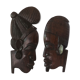 African ebony profile sculptures
