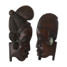 Sculptures profils afrique en ébène