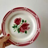 set of 6 dessert plates Digoin Sarreguemines model Cibon years 30-40