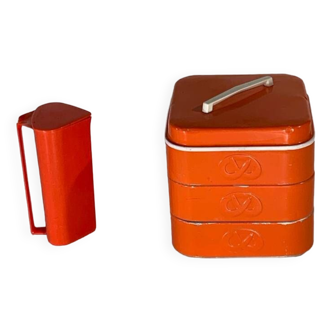 Husqvarna pitcher and Swedish bread box from the 70s