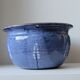 Pot cache pot to hang in terracotta or blue enamelled sandstone