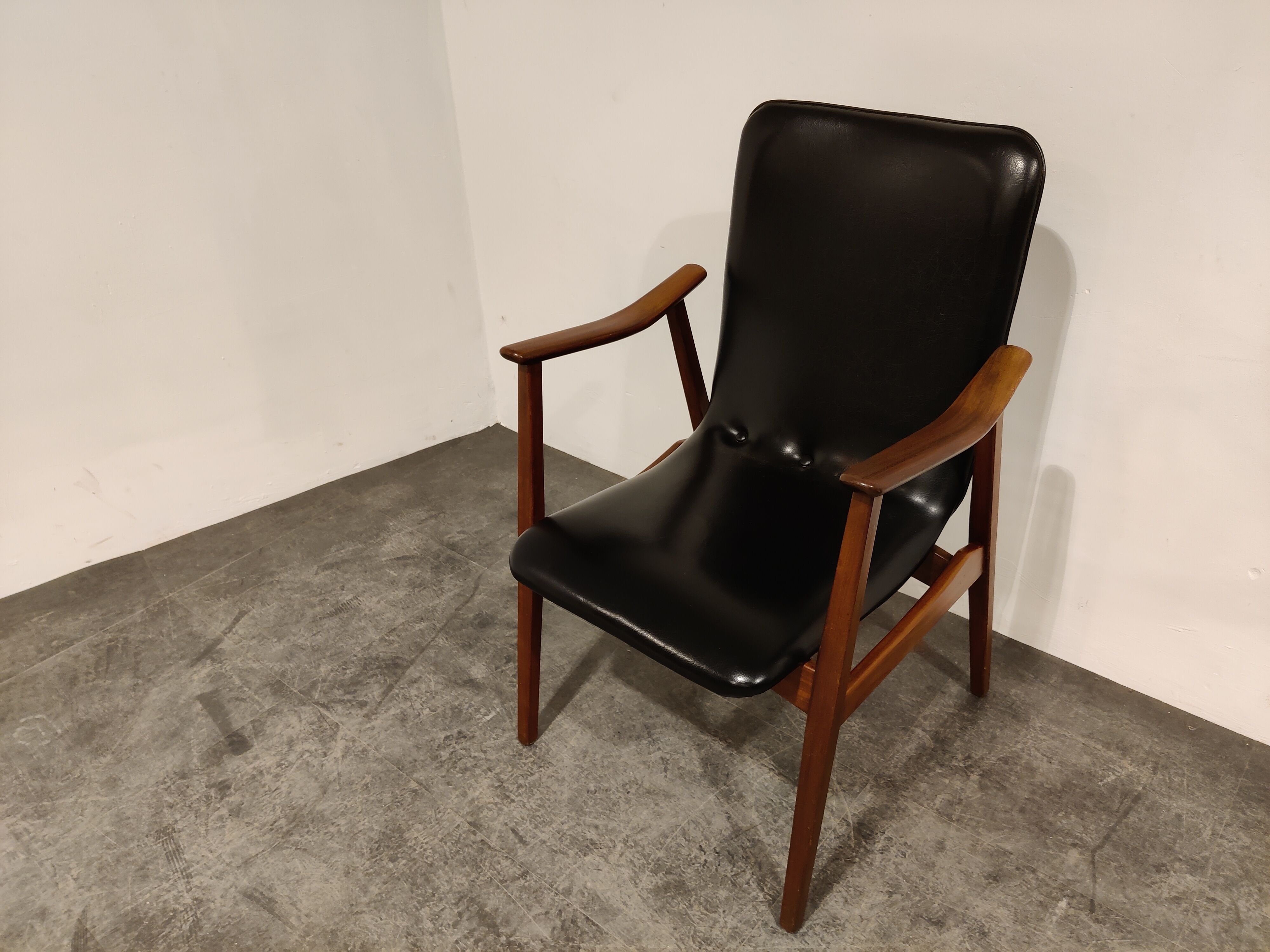 Mid century armchair by Louis Van Teeffelen for Wébé, 1960s