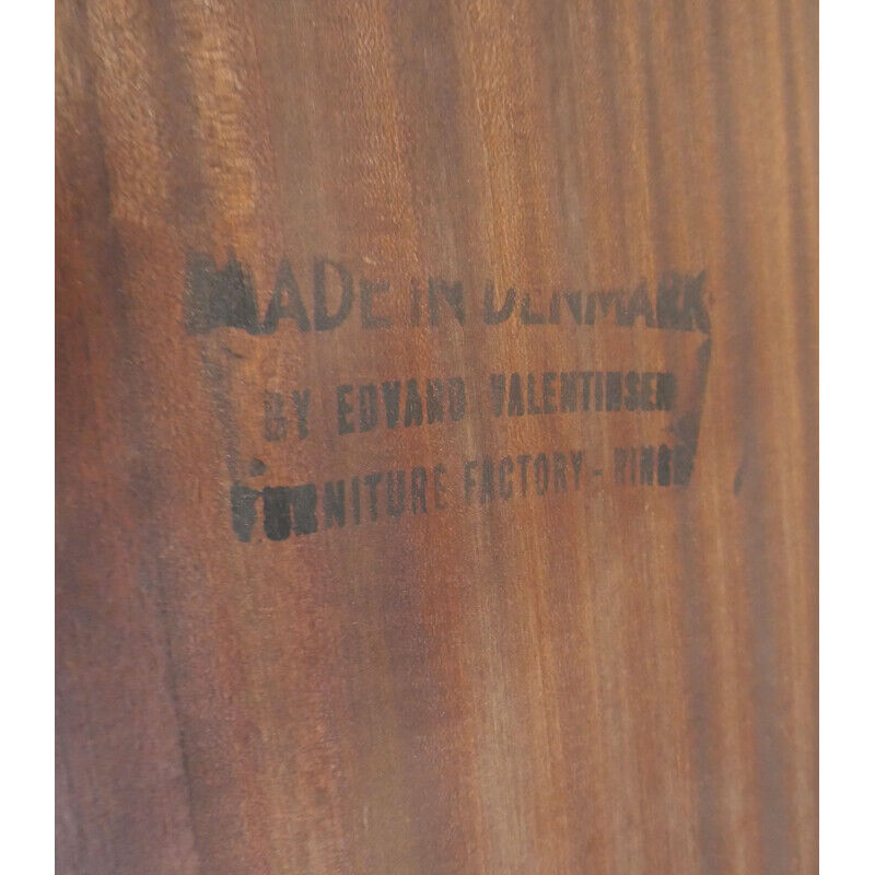 Midcentury extendable rosewood  dining table by edvard valentinsen