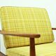 American ash wood easy chair, 1950s