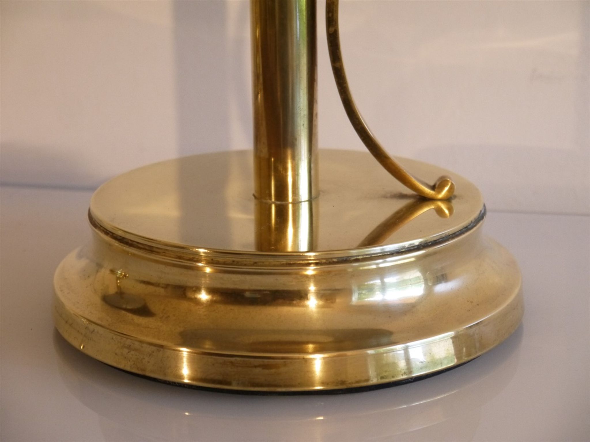 Pair of Scandinavian brass lamps by Tranas Stilarmatur 1970