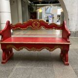 Wooden Venetian bench - 50s