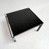 Black granite side table or coffee table from the 1980’s