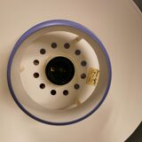 Classic small Danish hanging lamp, produced by Form-Light in the 1980s. Light purple color