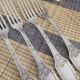 Set of 4 silver-plated forks in Boulenger antique style.