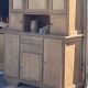 Large buffet with 2 bodies / oak and cane sideboard