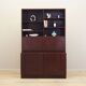 Mahogany bookcase, Danish design, 1970s, manufacture: Omann Jun