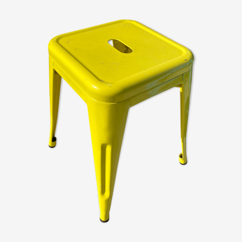 Tabouret industriel jaune