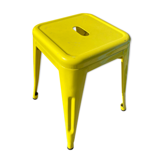 Yellow industrial tabouret