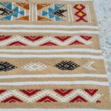 Tapis multicolores à motifs berbères fait main 155x100cm