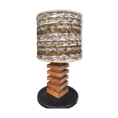 Lampe vintage bois