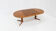 Vintage Danish round extendable dining table Gudme 1960s