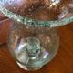 Biot glass photophore pale green color
