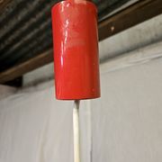 80s brushed aluminum pendant light