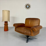 Vintage DE SEDE DS-31 brown leather armchair from the 1970s