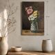 Still life with flowers, oil on canvas, signed, French school, 28 x 41 cm.
