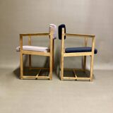 Duo of "Scandinavian Design" armchairs 1960.