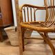 Vintage rattan armchair