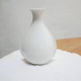 Vintage white porcelain vase by Seltmann Weiden, Germany