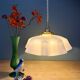 Vintage pendant light in pink opaline.