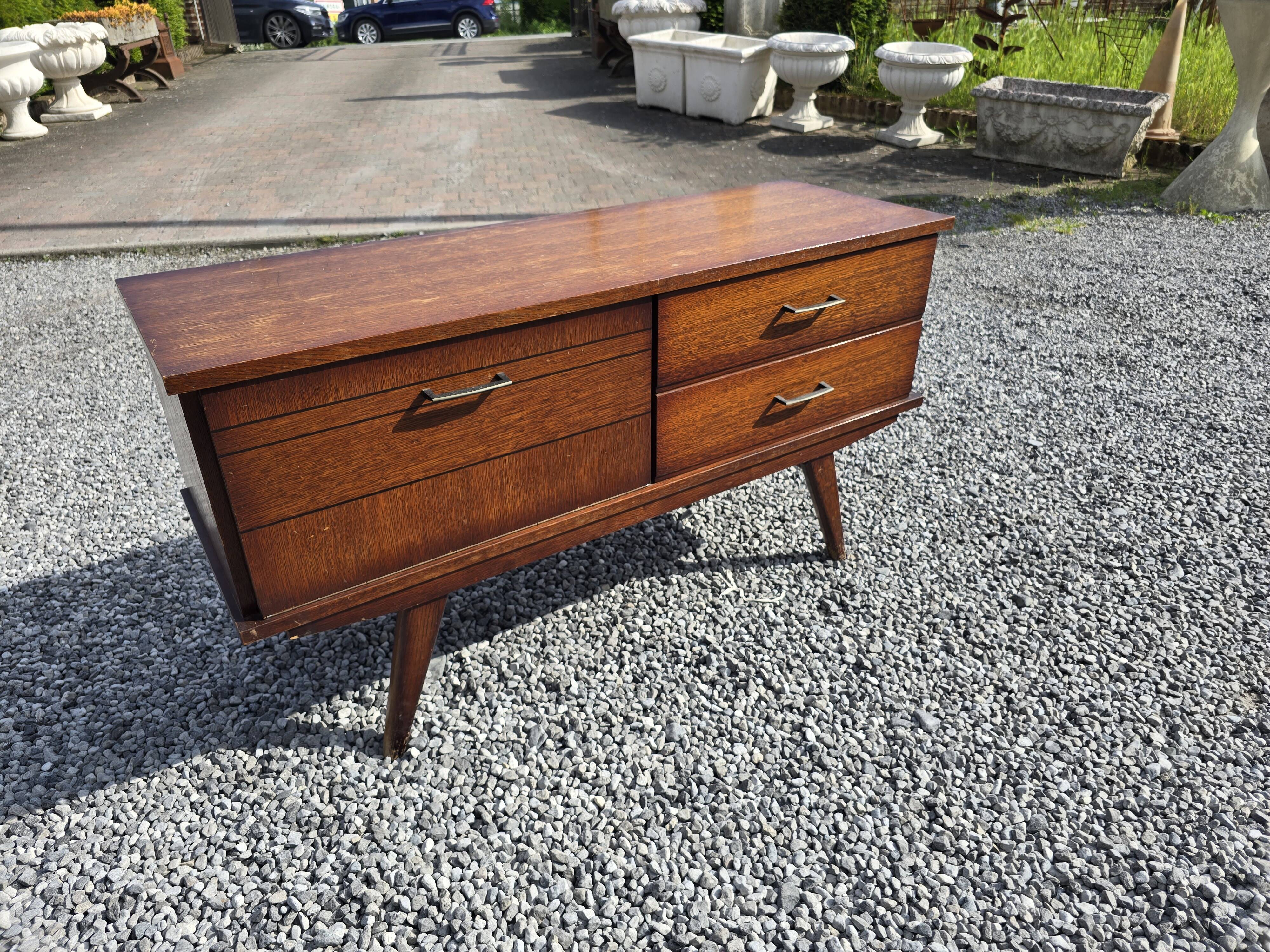Vintage oak sideboard from the 60s, 115cms L