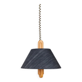 Plafonnier Temde avec abat-jour en soie - Design Mid-Century - Années 1960