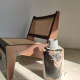 Side table in petrified wood