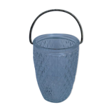 Beveled glass ice bucket