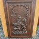 Carved oak solid wood door