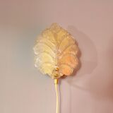 Glass wall lamp by Raf Sweden, 1970s