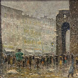 "neve a Milano" (snow on Milan) by Pino Buelli