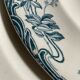 Set of 5 hollow plates Longwy art nouveau