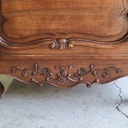 Vitrine style louis xv 1 porte en merisier