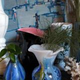 Vase glass paste of the glassmakers of Maure Vieil Mick and Bob Le Bleïs 80s