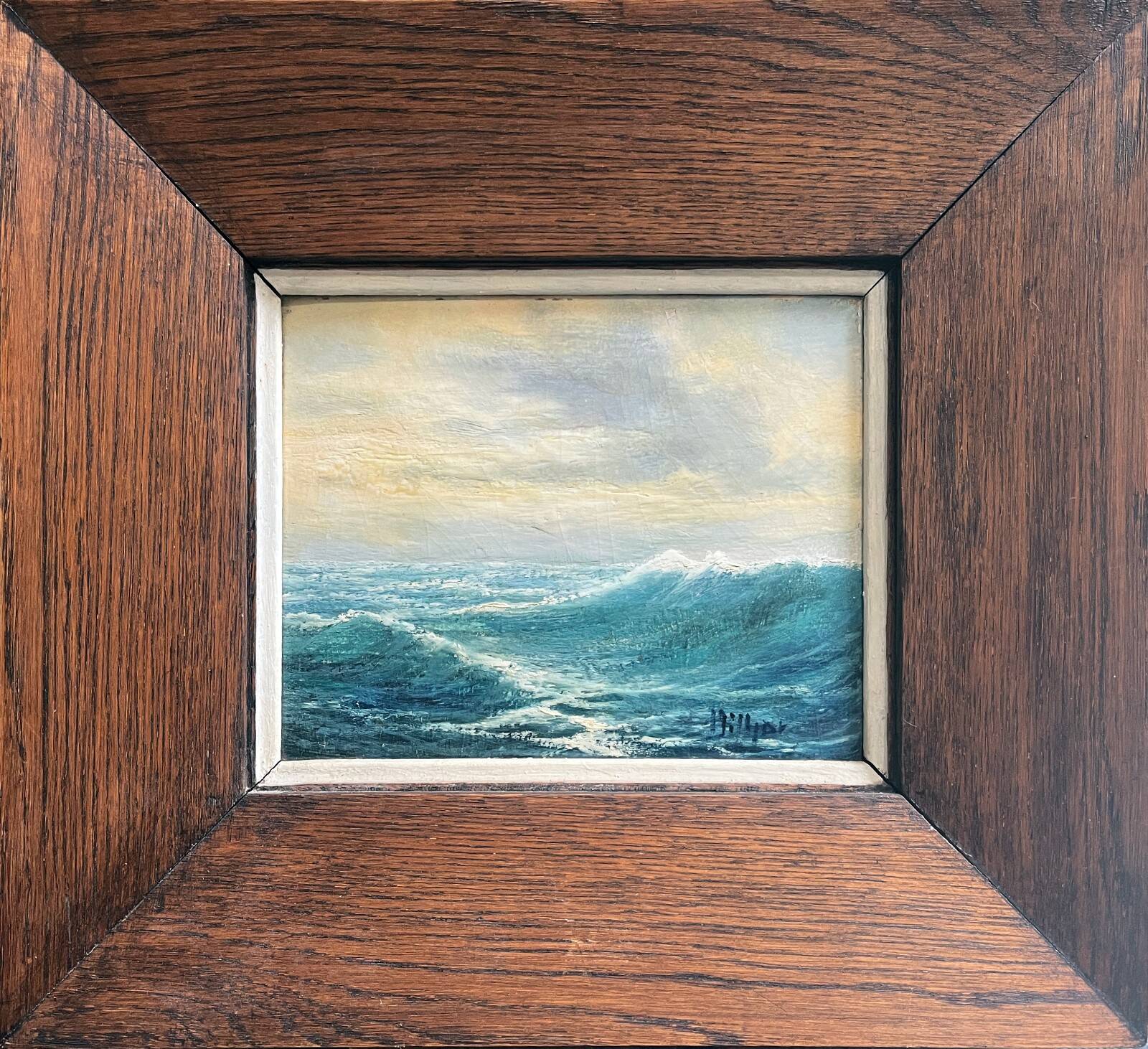 Tableau HSP "Effet de vague" Leo VILHAR (1889-1971)