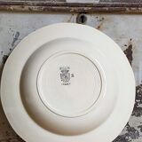 Six earthenware plates of Digoin and Sarreguemines 40s
