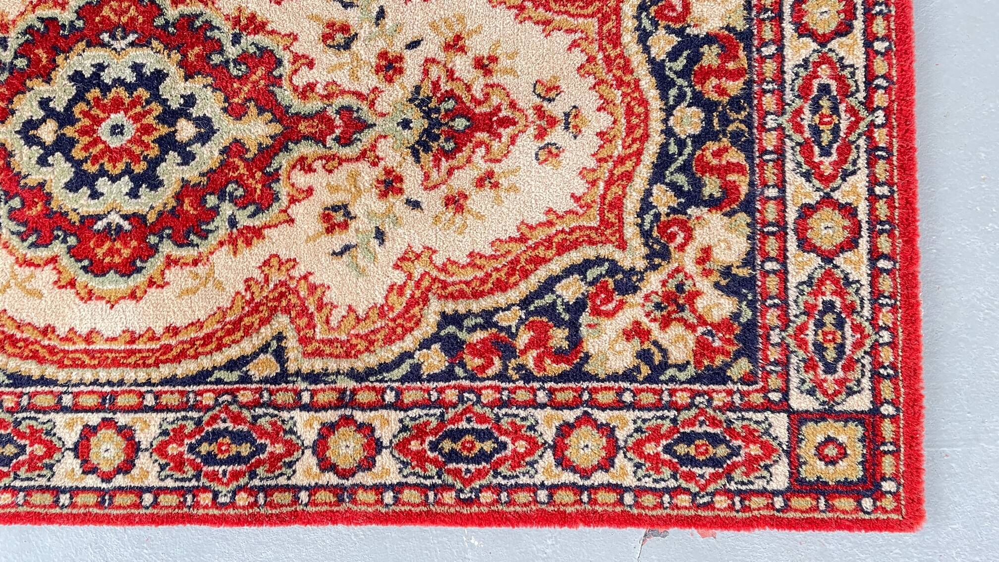 Carpet rug seal pure wool vintage
