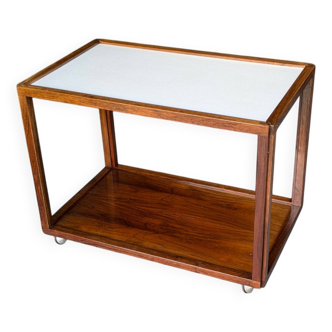 Vintage Scandinavian Rosewood Serving Trolley 1960