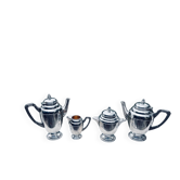 Art Deco Tea/Coffee Service Rodolphe Reysec (Silver Plated Metal)