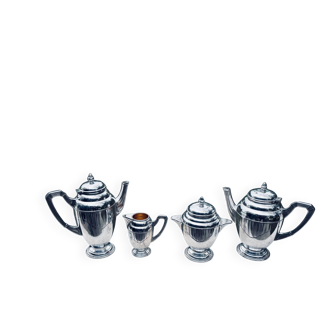 Art Deco Tea/Coffee Service Rodolphe Reysec (Silver Plated Metal)
