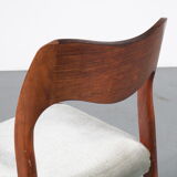 1950s “Model 71” dining chairs by Moller, Denmark