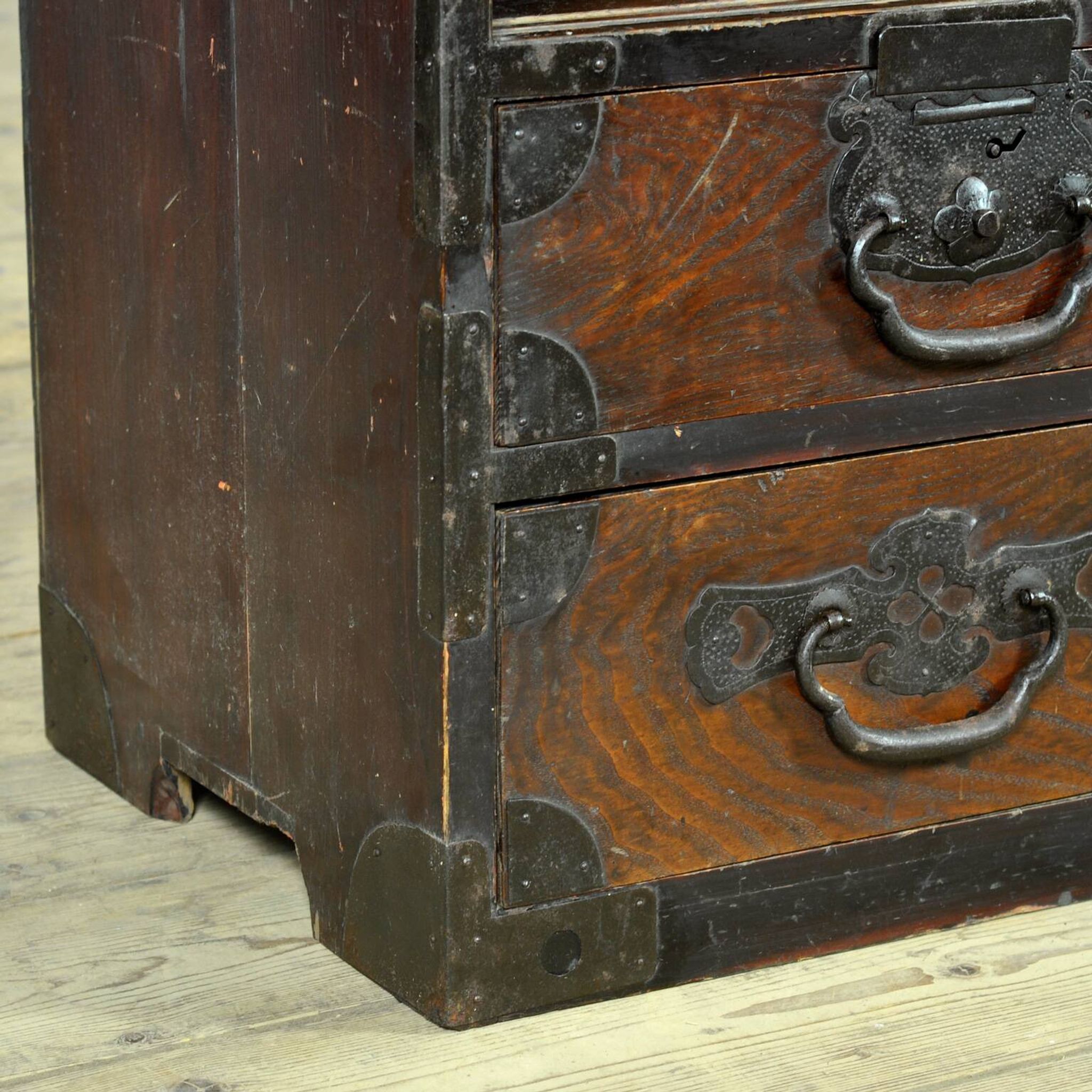 Japanese Tansu chest of drawers, circa 1890