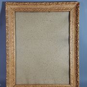 Ancien cadre bois & stuc doré 61x48,5 cm feuillure 51,5x38,2 cm