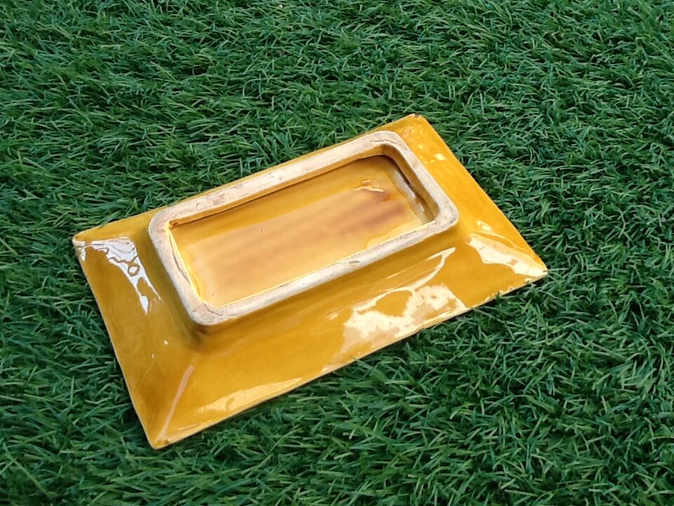 Ravier Glazed ceramic straw effect 1950